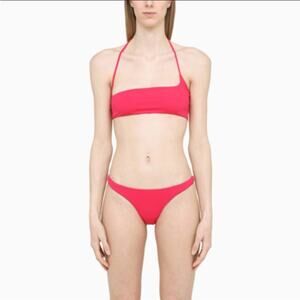 The Attico Bikini Top Hot Pink Fuchsia